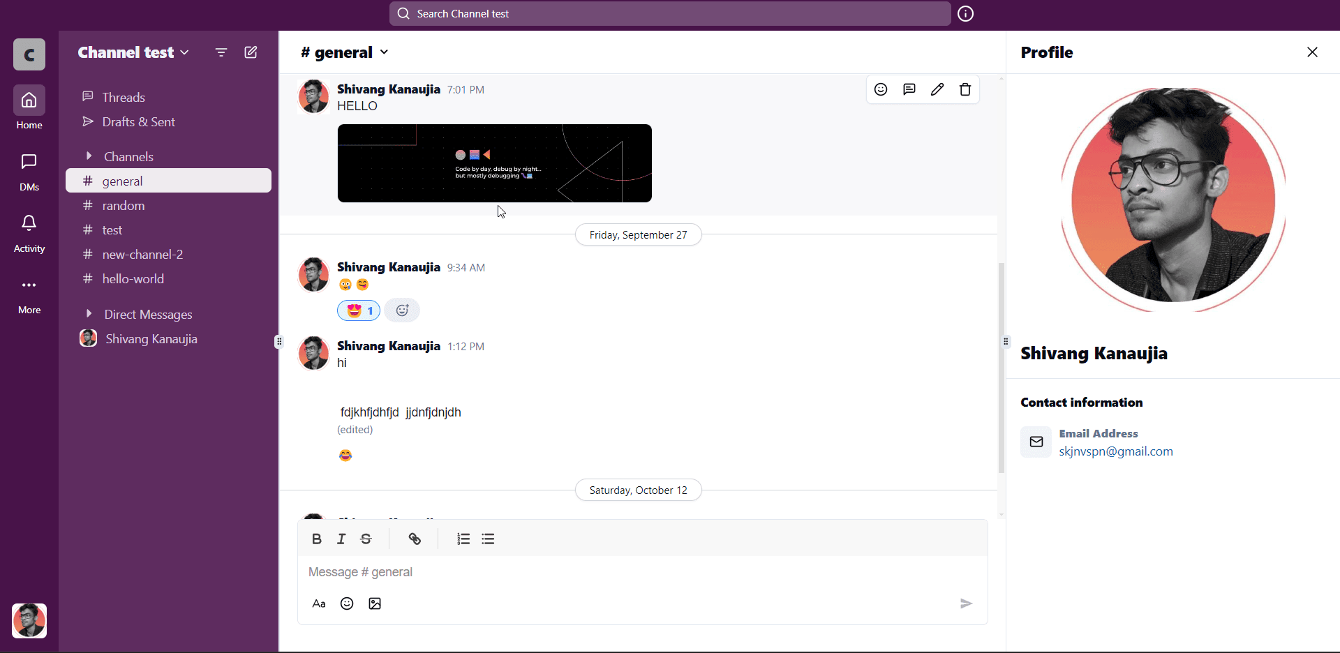 Team Chat App
